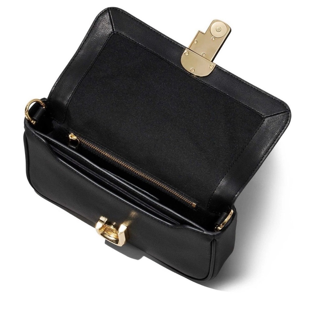 New Marc Jacobs J Marc Leather Crossbody Shoulder Bag Black Convertible - Picture 11 of 14